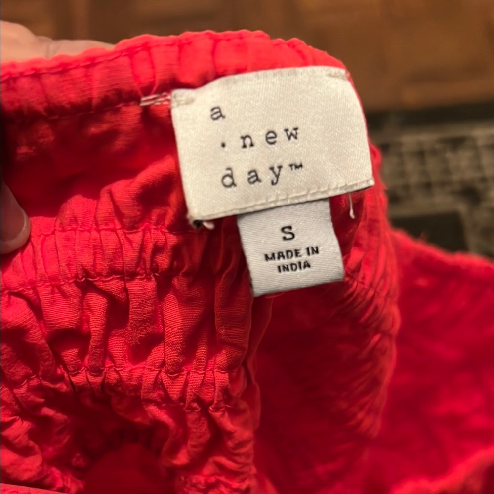 A New Day Bright Red Skirt